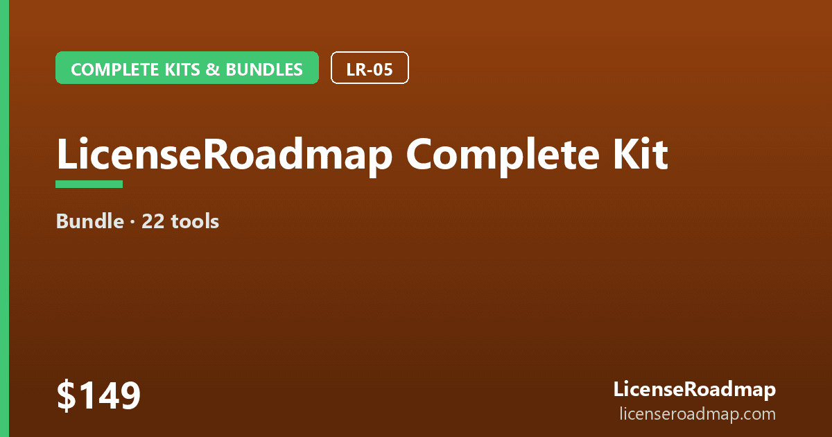 LicenseRoadmap Complete Kit